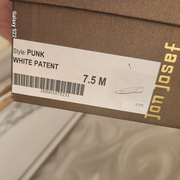 Jon Josef (Anthropologie) "Punk" White Patent Leather Flats. NIB. Size 7.5 - Picture 4 of 11